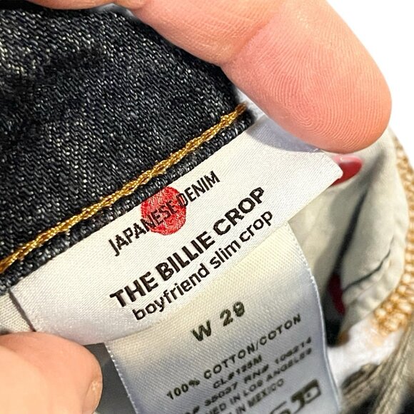 Joe's Jeans Womens 29 Blue‎ The Billie Crop Boyfriend Slim Rika Japanese Denim - Picture 5 of 7